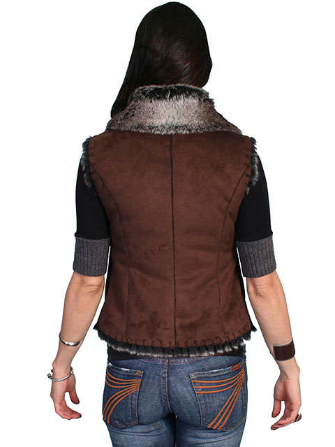 (image for) Lightweight faux shearling vest